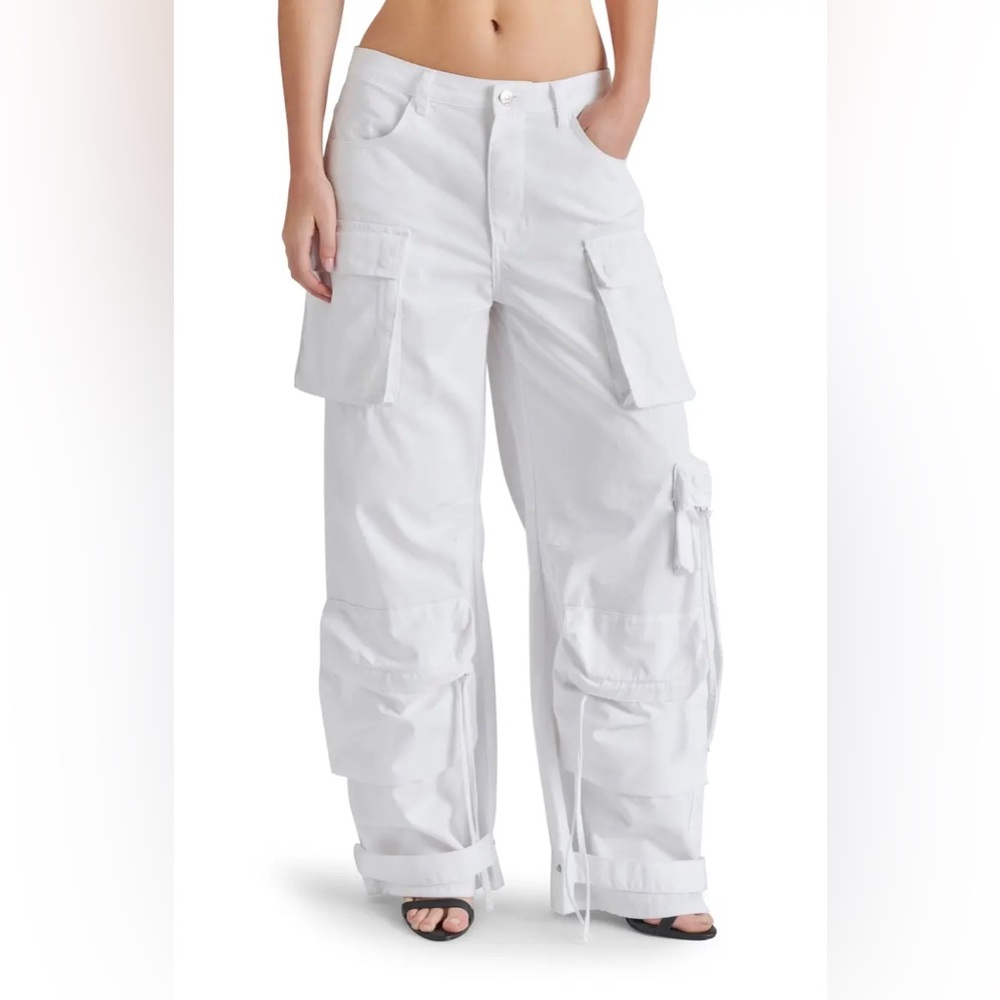 Steven Madden Duo White Cargo Pants Backstreet Boys - Picture 2 of 8